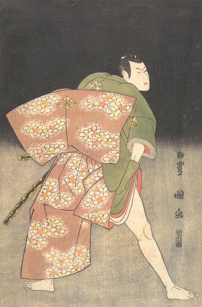 バンド 巳之助 密頃 イイイ 員 テェ ろぇ おｆ あ ヨウンｇ 侍、 １７９６。 作： Utagawa Toyokuni I