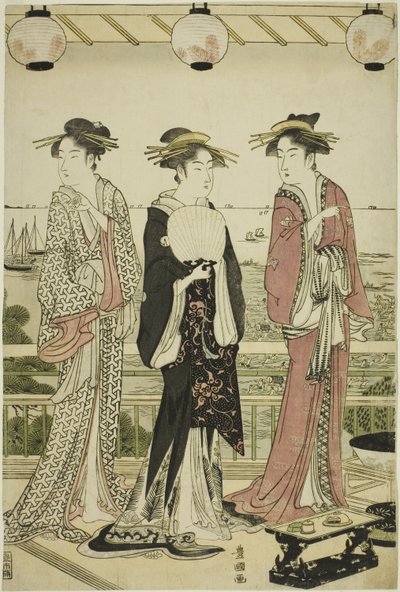 南の四季 - 夏景色 (南四季夏の景) 作： Utagawa Toyokuni I