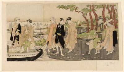 干潮時の貝拾い 作： Utagawa Toyokuni I