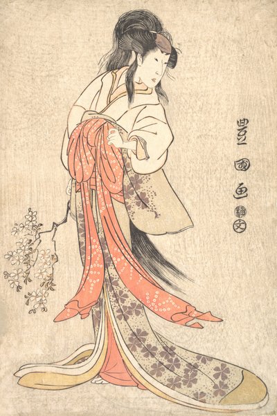歌舞伎 あｃとｒ 瀬川 菊の女 イイイ 員 あ まｄ フェまぇ ろぇ、 １７９８ 完成 ９。 作： Utagawa Toyokuni I