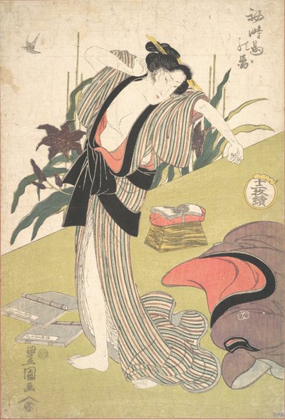 カッコウの最初の訪問。 作： Utagawa Toyokuni I