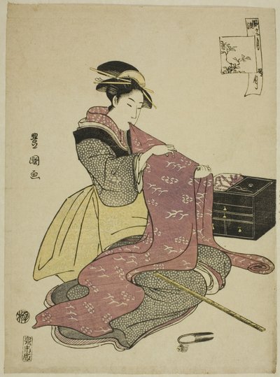 連載「おしゃれ十二月」より 悟空月 作： Utagawa Toyokuni I