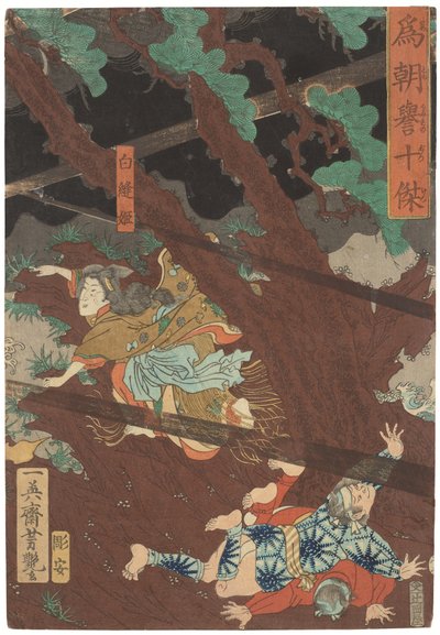 為朝誉の十傑 1858年頃 （木版画 作： Utagawa Yoshitsuya