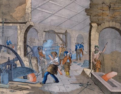 フォージ、1860年頃 作： V. Janson