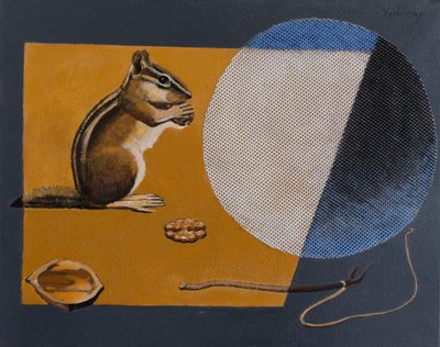 シマリスの罠からの脱出、2021年（キャンバスにアクリル画） 作： Vadym Vaskovsky