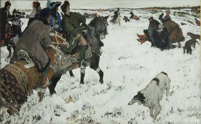 ピーターIオンザハント、1902 作： Valentin Aleksandrovich Serov