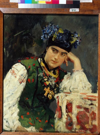 ソフィア・ドラゴミロフの肖像 (ソフィア・ミハイロフナ・ドラゴミロフ) 作： Valentin Aleksandrovich Serov