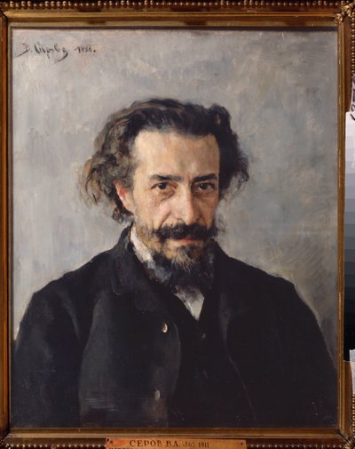 作曲家パーヴェル・イワノビッチ・ブラランバーグ (1841-1908) の肖像。 Valentin Alexandrovich Serov（1865-1911）による絵画、キャンバスに油彩 作： Valentin Aleksandrovich Serov