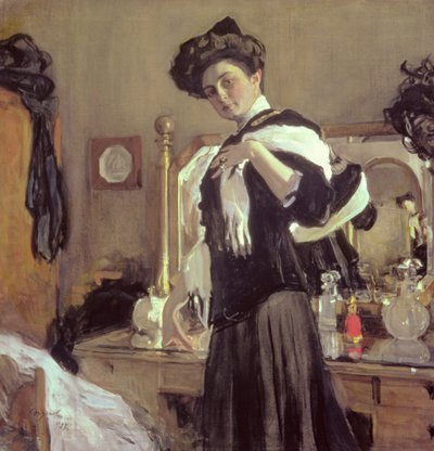 ヘンリエッタ・ギルシュマンの肖像（1885-1970）、1907 作： Valentin Aleksandrovich Serov