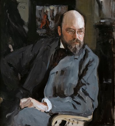 イリヤ・オストロウホフの肖像 作： Valentin Aleksandrovich Serov