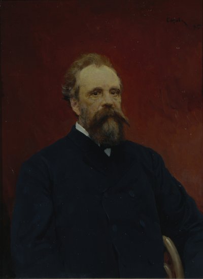 セルゲイ・ミハイロビッチ・トレチャコフの肖像1834-1892、1895 作： Valentin Aleksandrovich Serov