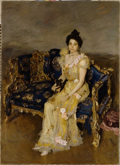ソフィアボトキナの肖像、1899年 作： Valentin Aleksandrovich Serov