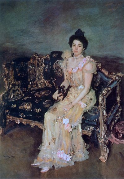 ソフィアミハイロフナボトキナの肖像画、1899年。 作： Valentin Aleksandrovich Serov