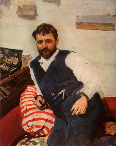 画家コンスタンタンアレクサンドレイエヴィチコロビンの肖像、1891年、1965年。 作： Valentin Aleksandrovich Serov