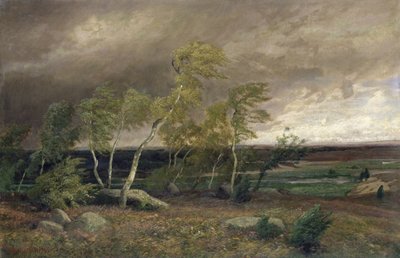 嵐の中のヒース、1896 作： Valentin Ruths