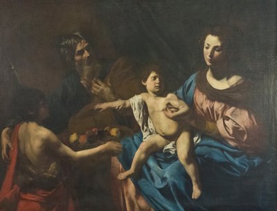 Sagrada família com o jovem São João Batista 作： Valentin de Boulogne