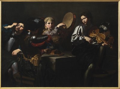 ミュージシャンと兵士 作： Valentin de Boulogne