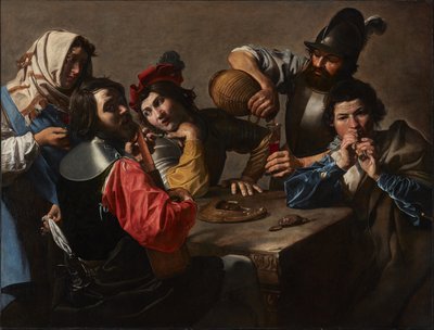 コンサート、1625年頃（キャンバスに油彩） 作： Valentin de Boulogne