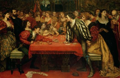 16世紀のベネチアンゲーミングハウス 作： Valentine Cameron Prinsep