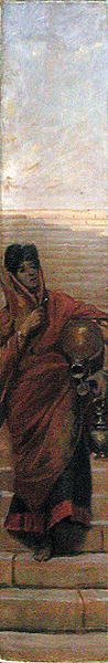 An Indian Water Carrier（油彩・キャンバス） 作： Valentine Cameron Prinsep