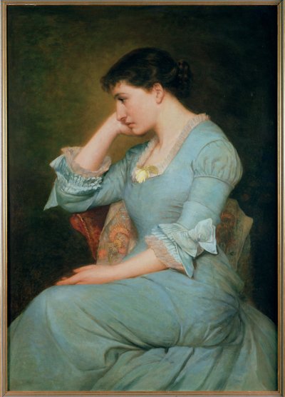 1879年のリリーラングトリーの肖像 作： Valentine Cameron Prinsep