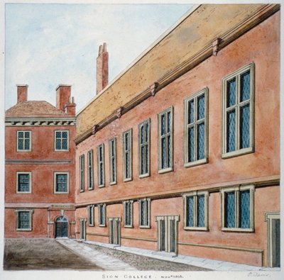 シオン大学、ロンドン市、1806 作： Valentine Davis