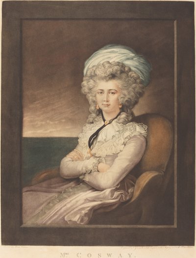 マリア・セシリア・ルイーザ・コスウェイ、1787年。 作： Valentine Green