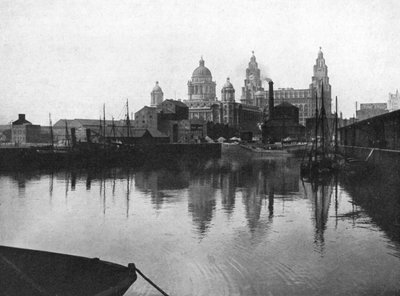 Canning Dock、リバプール、1924-1926 作： Valentine and Sons Ltd