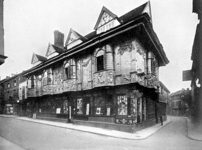 古代の家、イプスウィッチ、サフォーク、イギリス、1924-1926年。 作： Valentine and Sons Ltd