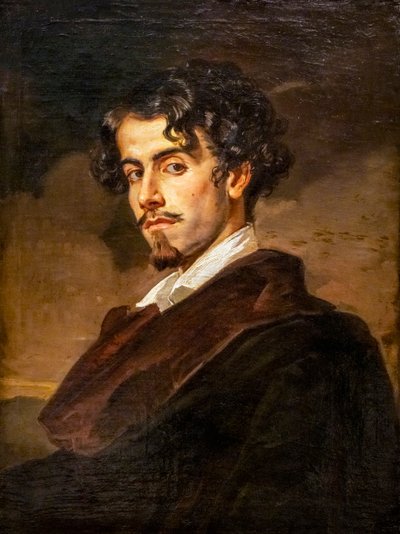 グスタボ・アドルフォ・ベッカーの肖像 作： Valeriano Domínguez Bécquer