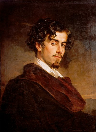 スペインの作家、グスタボ・アドルフォ・ベッカーの肖像（1836年～1870年 作： Valeriano Domínguez Bécquer