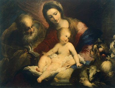 ヴァレリオ・カステッロ（1624-1659）による聖家族 作： Valerio Castello