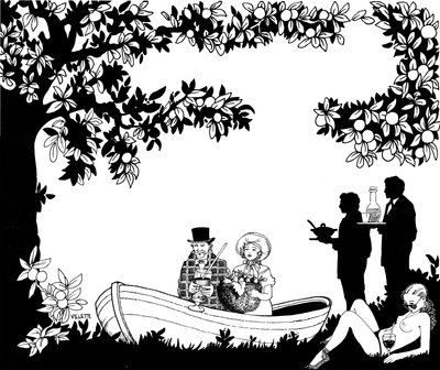 夏の食べ物と飲み物の楽しみ 作： Valerio Eletti