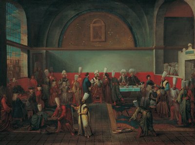 1720年代の大使の名誉の宮殿でのディナー 作： Vanmour