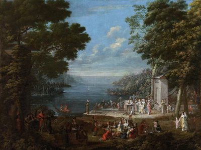 ボスポラス海峡の女性祭、1737年 作： Vanmour