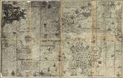 1551年、サンチョ・グティエレスによる西半球の地図 作： いろいろ