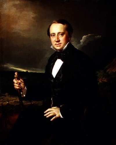 アレクサンドル・アレクサンドロヴィチ・サポジニコフ（1827-87）の肖像 1852年（油彩・キャンバス 作： Vasili Andreevich Tropinin
