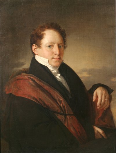 ステパン・ドミトリエビッチ・ネチャエフの肖像1792-1860、1830 作： Vasili Andreevich Tropinin