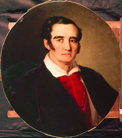 画家ジュゼッペアンジョロアルターリ1792-1863、1830年代の肖像 作： Vasili Andreevich Tropinin