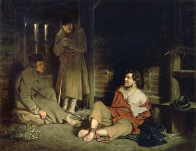 逮捕されたナイフ逮捕された人、1873年 作： Vasili Grigorevich Perov