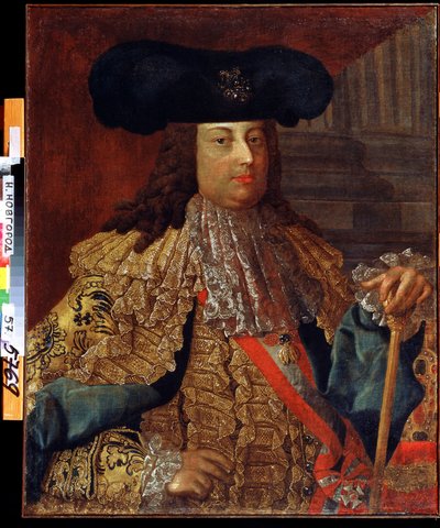 オーストリア皇帝フランツ1世の肖像 (1708-1765) (オーストリア皇帝フランツ1世の肖像)。 Vasili Kozmich Berezin (1743-after 1795) による絵画。 キャンバスに油彩、88 x 69 cm、18 世紀のロシア美術。 国立美術館、ニジニ ノヴゴロド (ロシア)。 作： Vasili Kozmich Berezin