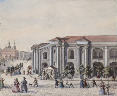 サンクトペテルブルクグレートゴスティニードヴォルマーチャントヤード、1830〜1840年代 作： Vasili Semenovich Sadovnikov