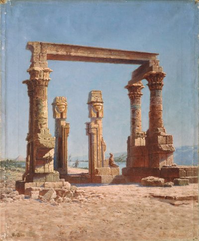 エジプトの寺院遺跡 作： Vasili Vasilievich Vereshchagin