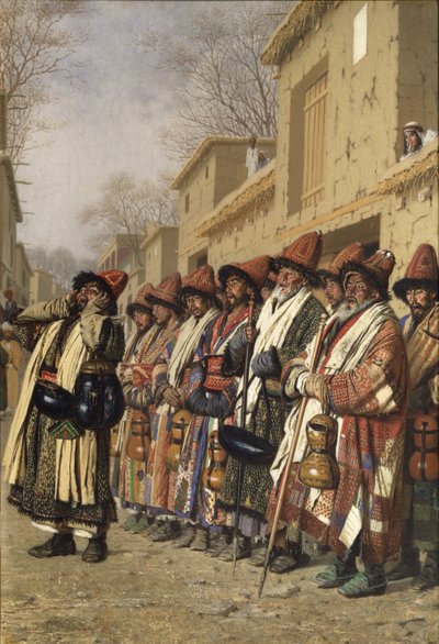 タシュケントで合唱を請う合唱団、1870年 作： Vasili Vasilievich Vereshchagin
