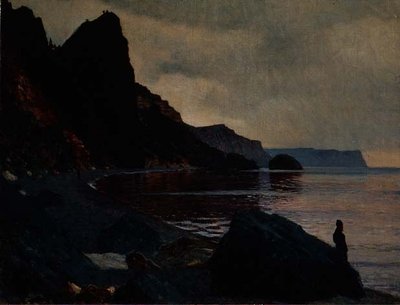 ウクライナ、クリム、聖ゲオルギウス修道院の近く（油彩・キャンバス 作： Vasili Vasilievich Vereshchagin
