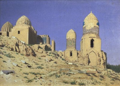 ネクロポリスShah-i-Zindaサマルカンドのリビングキング、1869〜1870 作： Vasili Vasilievich Vereshchagin