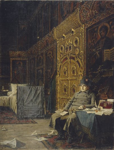 途中。フランスからの悪いニュース、1899年から1900年 作： Vasili Vasilievich Vereshchagin