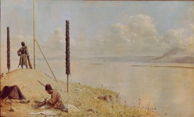 ドナウ川のピケ、1878-1879 作： Vasili Vasilievich Vereshchagin
