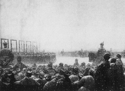 ロシアにおけるテロリストの処刑、1884年から1885年 作： Vasili Vasilievich Vereshchagin