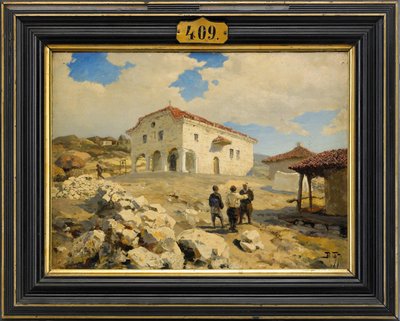 バルカン半島の教会、1877 作： Vasilij Dmitrievich Polenov